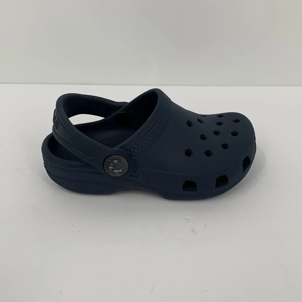 CROCs Classic clog shoe navy marine blue child boys infant baby 7
